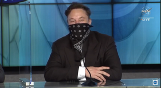 SpaceX founder Elon Musk answered questions during a news conference held on April 23, 2021.
